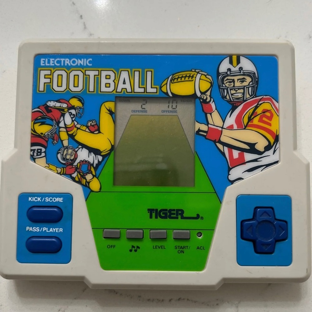 Vintage handheld 1987 Tiger Football game